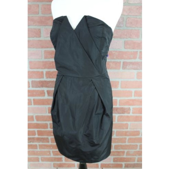 BCBGeneration Strapless Black Dress Size 12 - Picture 3 of 6